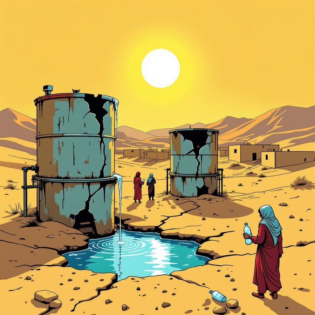 VS verwoest drinkwatervoorziening in Iran: mogelijke oorlogsmisdaad bij 37 graden