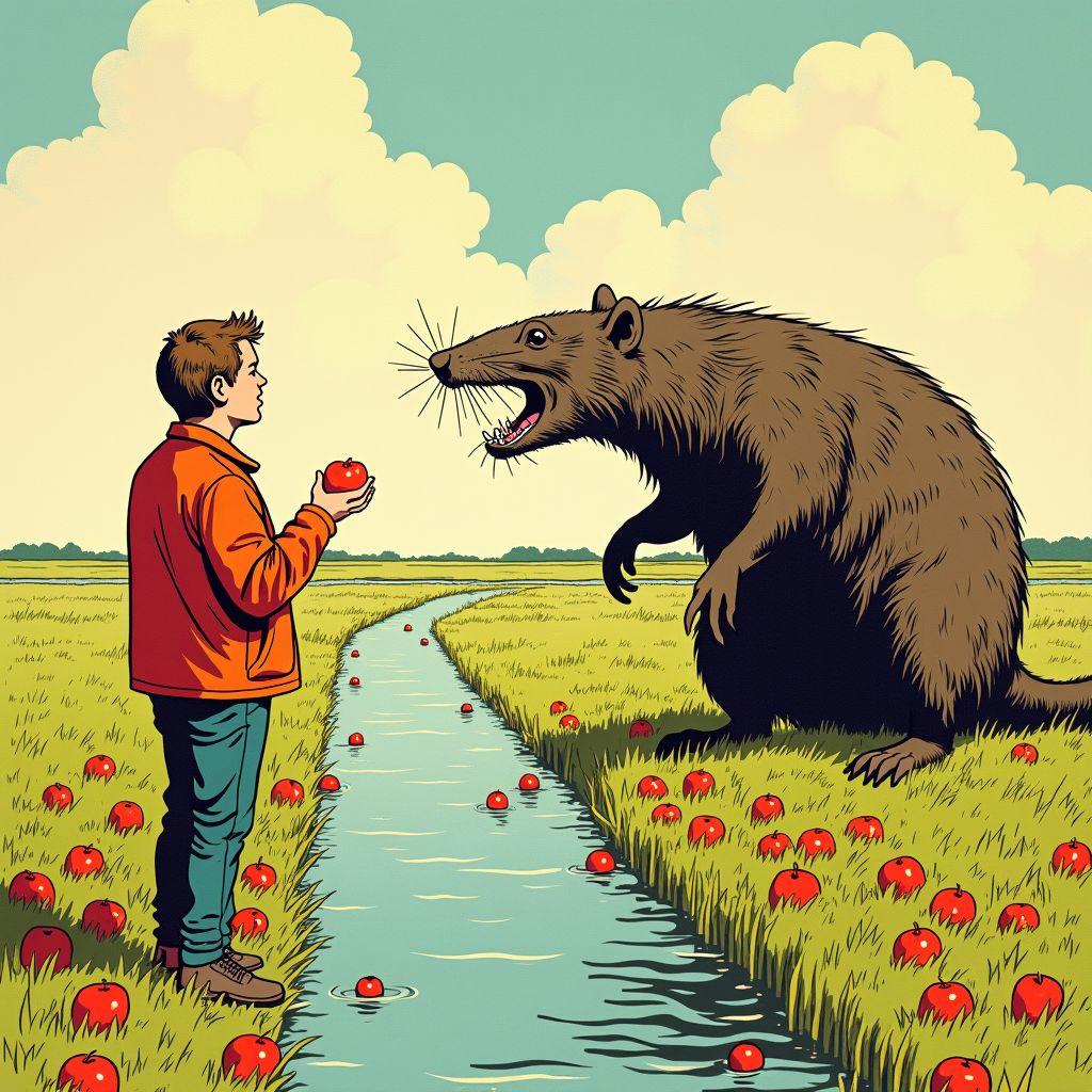 Deze gigantische beverrat van 107 centimeter bedreigde de Friese dijken