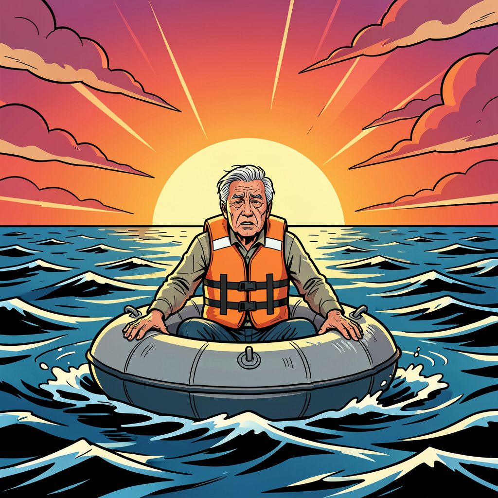 Op een lekke rubberboot de vrijheid in: Chinese dissident waagt alles op zee