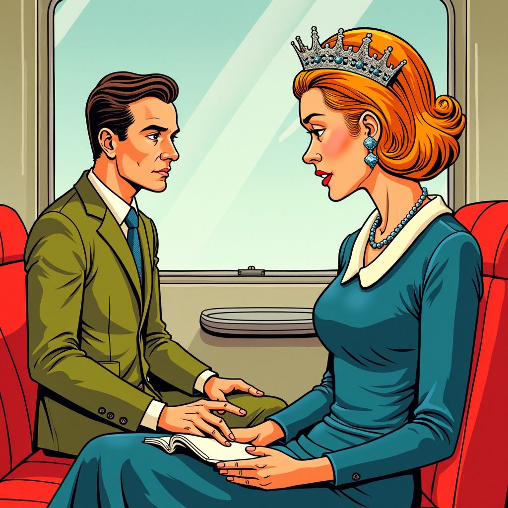 Koningin Máxima praat in de trein over het redden van onze economie