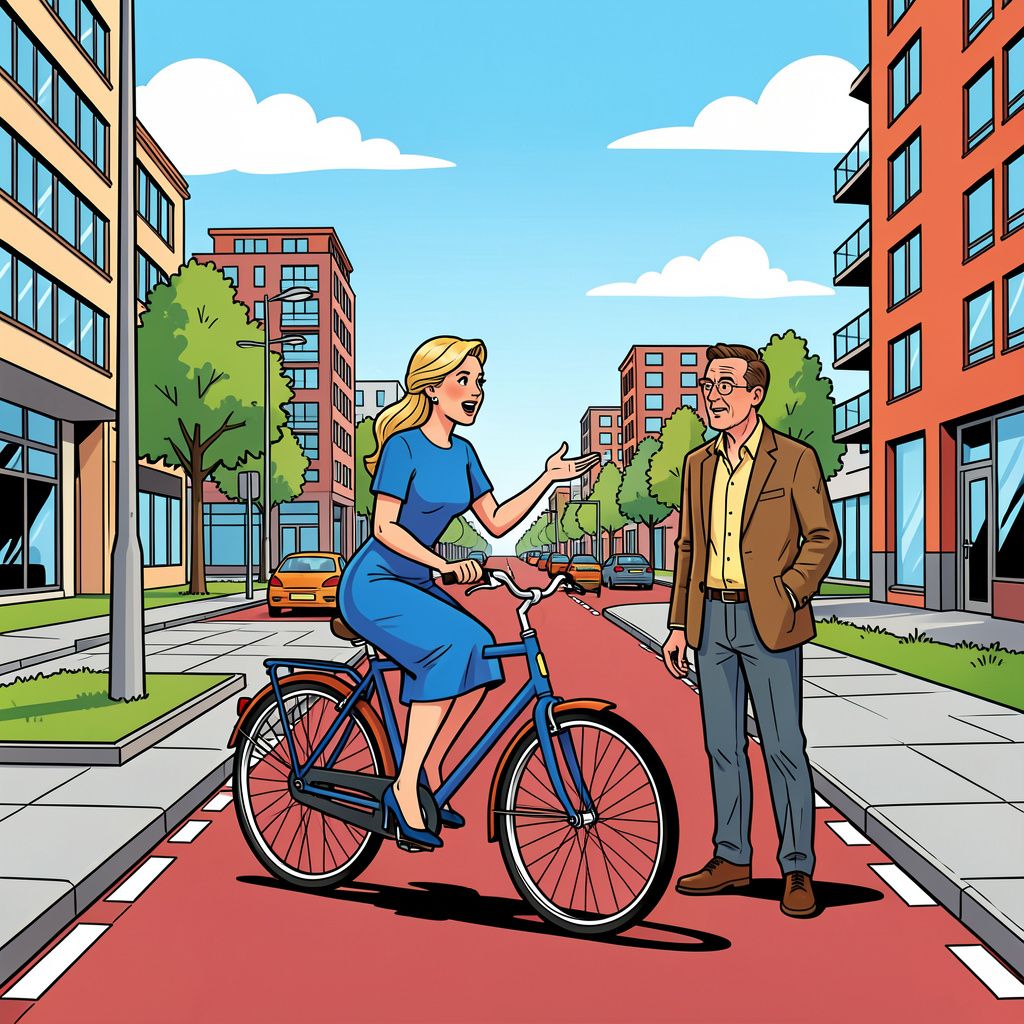 Koningin Máxima fietst op hoge hakken door de Bijlmer om te praten over geldzorgen.