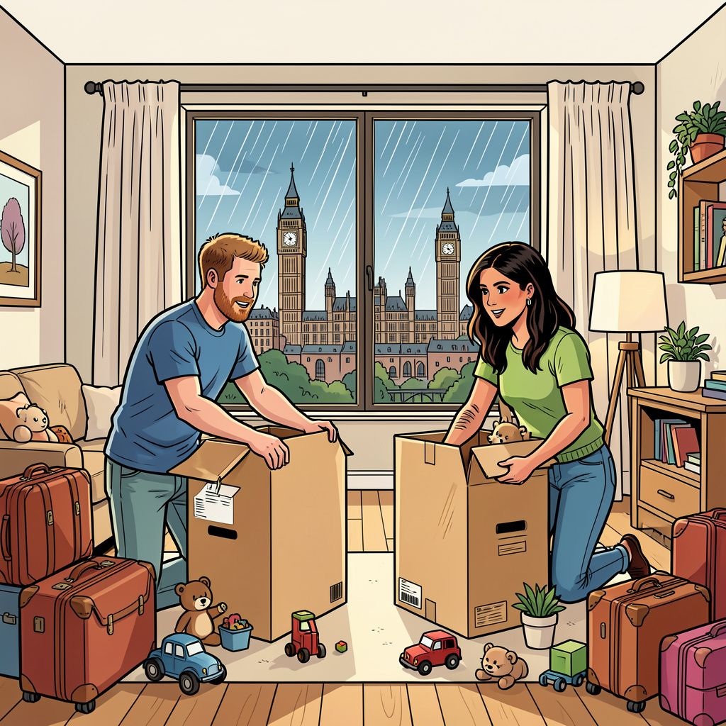 Prins Harry en Meghan Markle pakken hun verhuiskisten en keren terug naar Engeland.