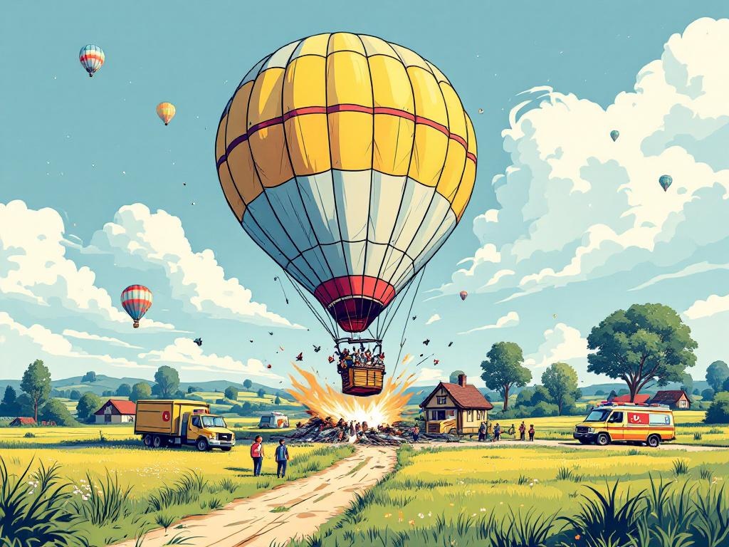 Dodelijke Windvlaag Verrast Luchtballon: Drama in Friese Weilanden
