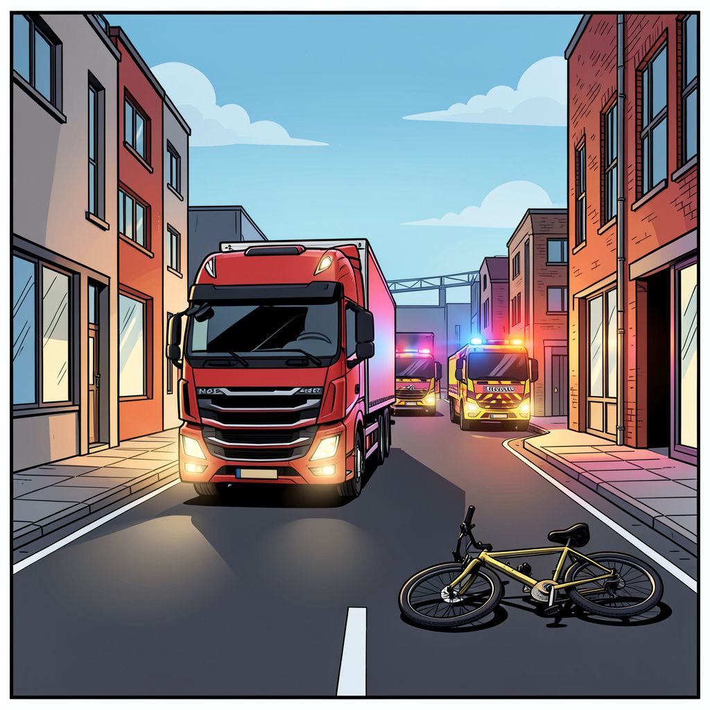 Een tragisch ongeval op het industrieterrein in Blerick eist het leven van een fietser.