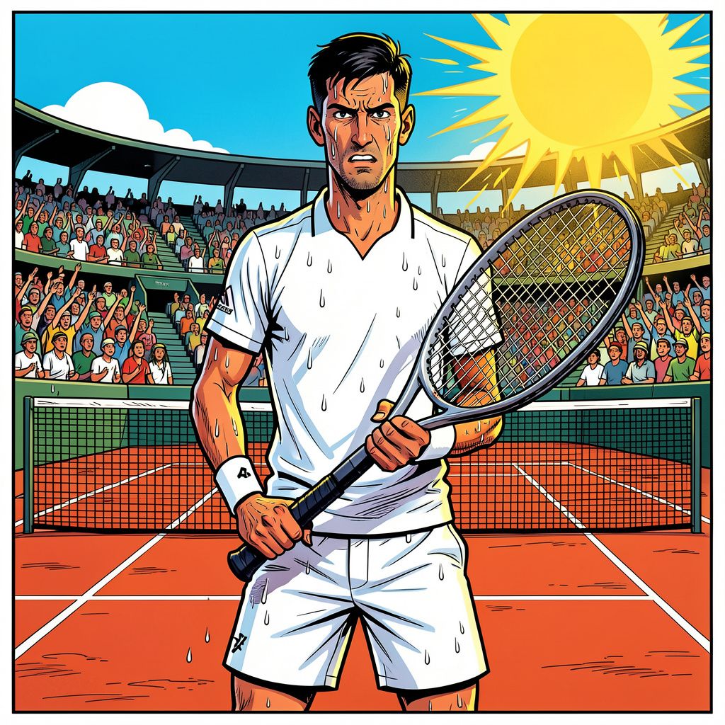Djokovic bijt door het Parijse stof: 39-jarige tennislegende overleeft 32 graden hitte op Roland Garros