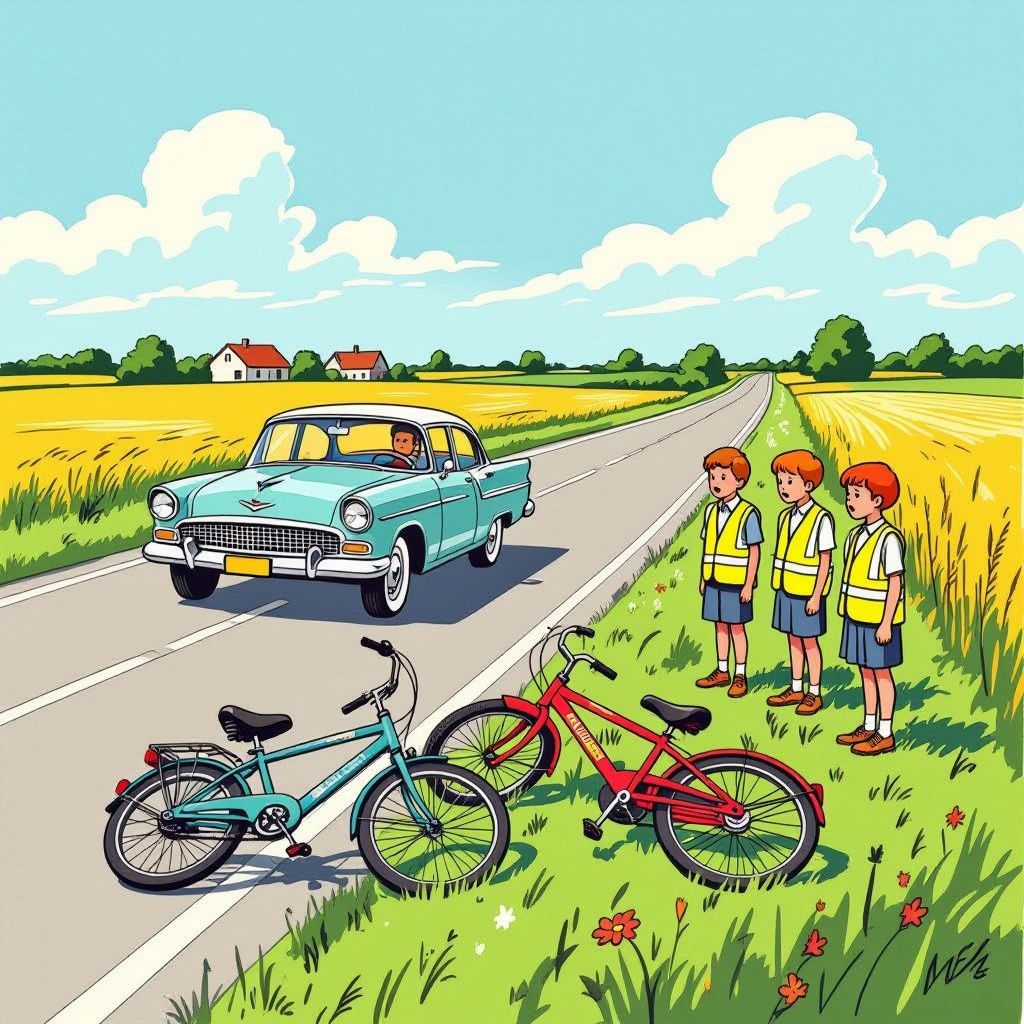 Een schoolkamp eindigt in een nachtmerrie: auto maait groep fietsende kinderen neer in Zeeland