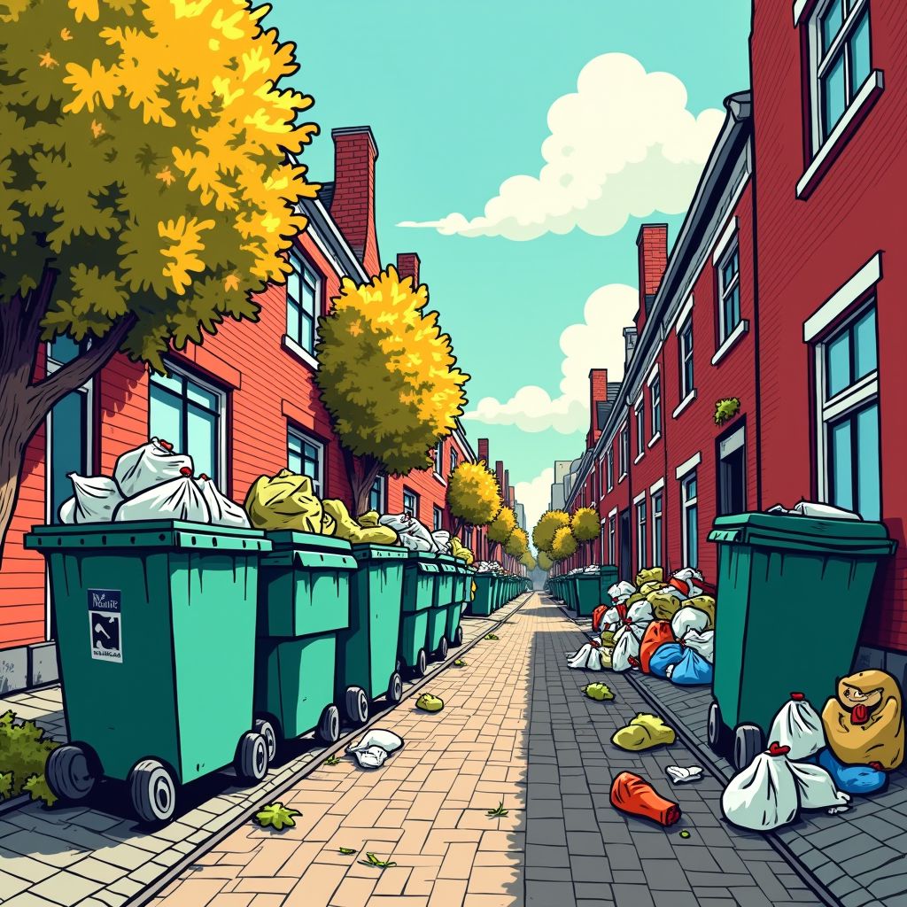 Rotterdam heeft nog weken nodig om de rotzooi van de straten te krijgen