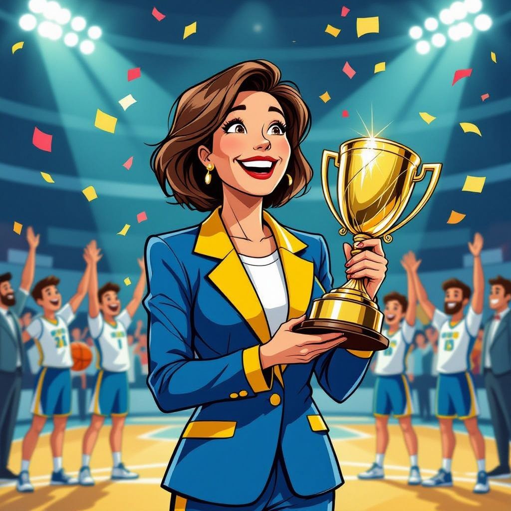 Gaelle Bouzin schrijft geschiedenis: eerste vrouw ooit die mannenbasketbal op het hoogste Europese niveau coacht naar de titel