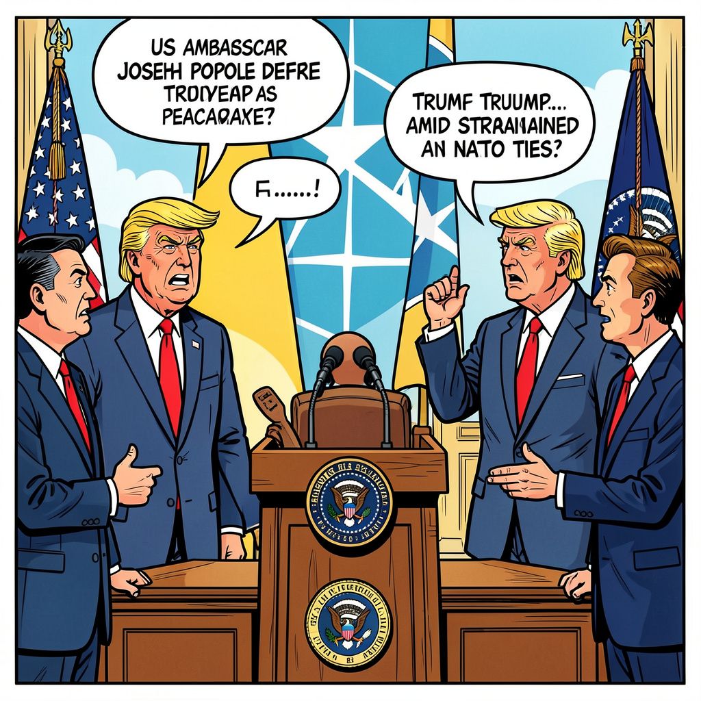 Amerikaanse ambassadeur in Nederland verdedigt Trump als 'vredestichter' terwijl NAVO-relaties onder druk staan