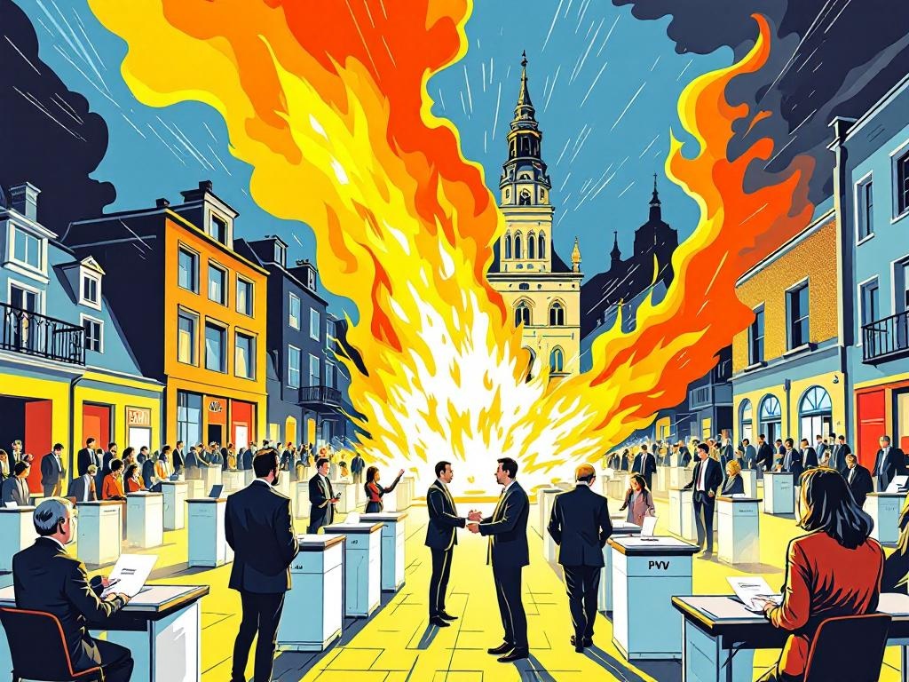 Brand in gemeentehuis Venray legt hele verkiezingsuitslag plat tijdens cruciale nacht