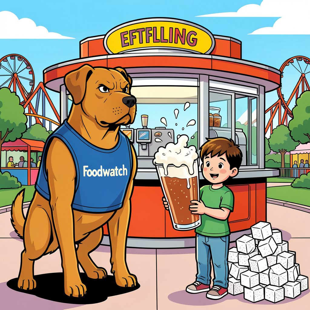 Waakhond Foodwatch pikt de onbeperkte suikerdouche in de Efteling niet langer.