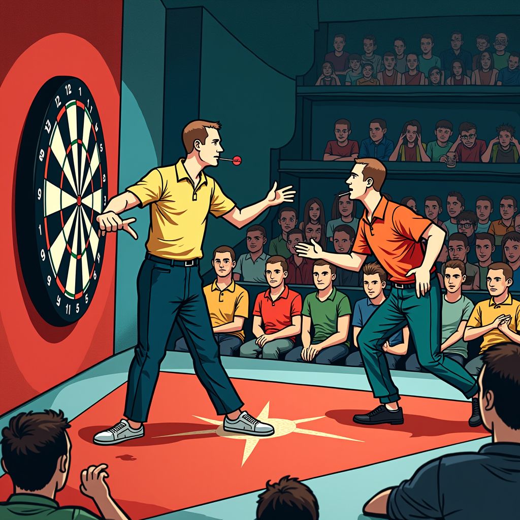 Nederlandse dartsfan Gian van Veen schakelt wereldkampioen Luke Humphries uit in Alexandra Palace