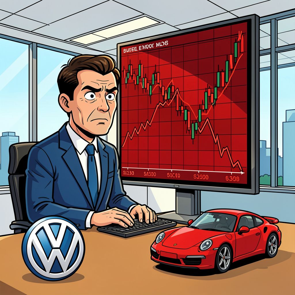 Volkswagen duikt diep in het rood door een historisch kwartaalverlies.