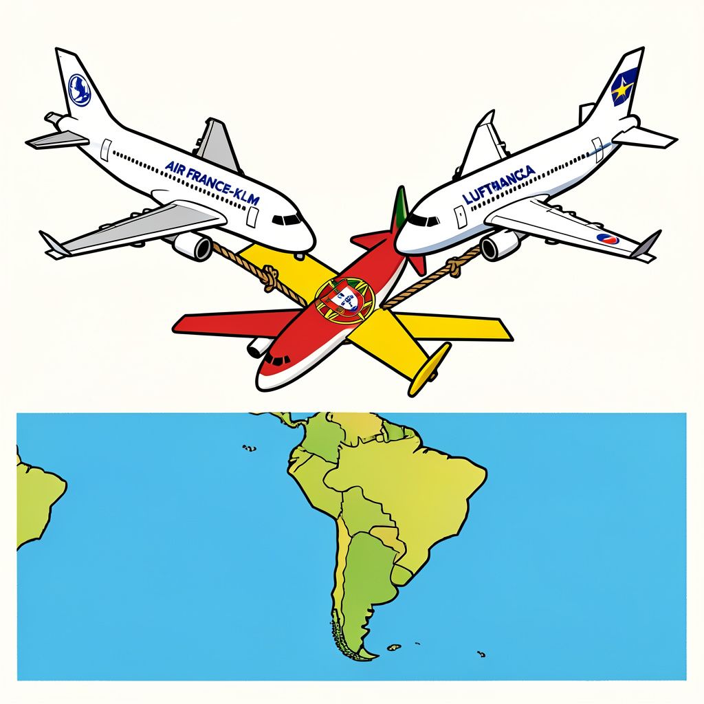 Air France-KLM en Lufthansa vechten om de Portugese luchtvaartmaatschappij TAP.