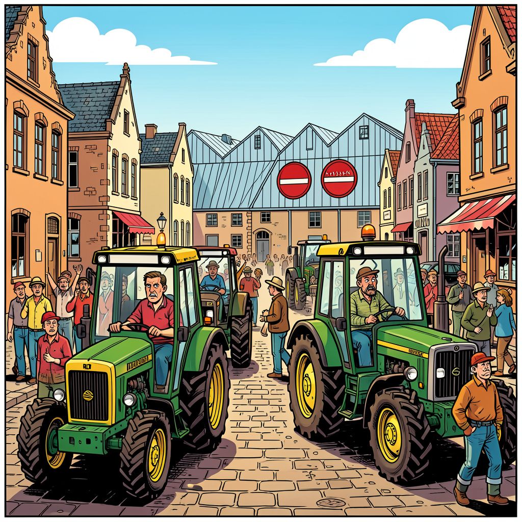 Boeren trekken morgen massaal naar Den Bosch omdat de provincie vijf kippenboeren wil sluiten.