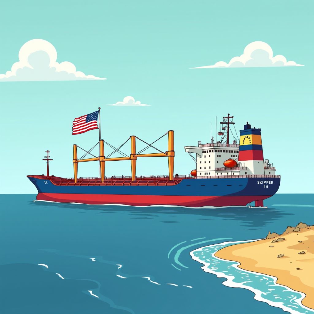 Amerika kapt Venezolaanse olietanker voor de kust en houdt de lading