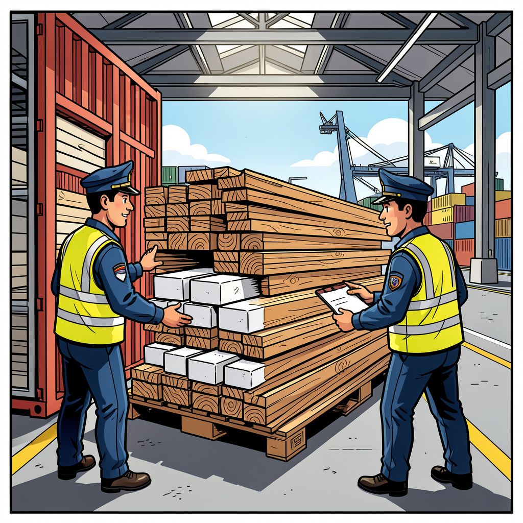De Rotterdamse douane vindt ruim 3800 kilo cocaïne tussen een lading hout.