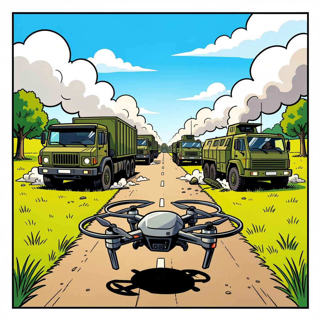 Oekraïense drones leggen Russische oorlogsmachine lam op 100 kilometer van het front