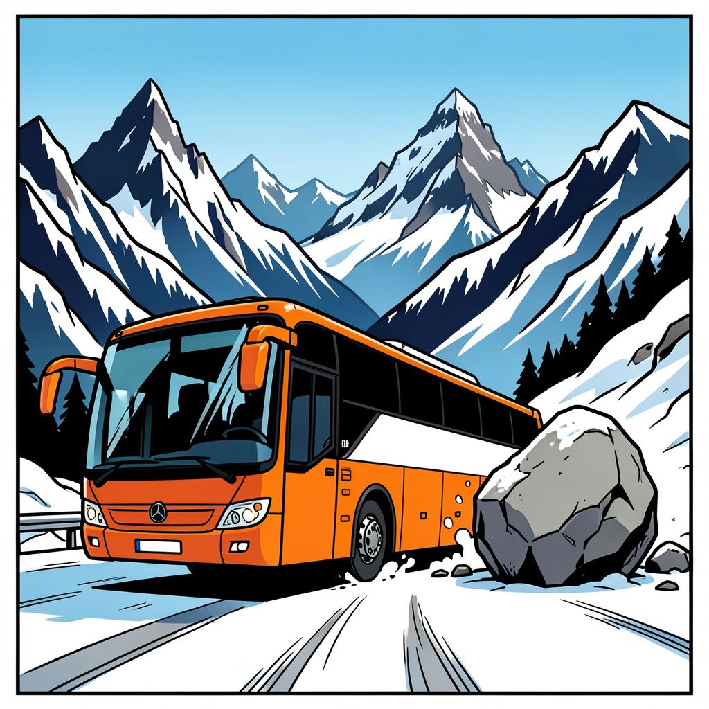 Een Nederlandse bus met 48 passagiers is vandaag gekanteld in de Zwitserse bergen.