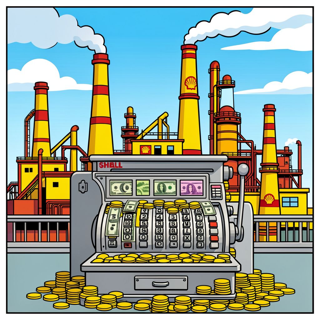 Shell verdient goud geld door bijna verdubbelde marges op ruwe olie.