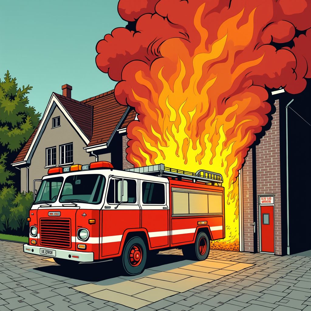 Brandweer rijdt kazernedeur kapot tijdens dramatische woningbrand in Soest