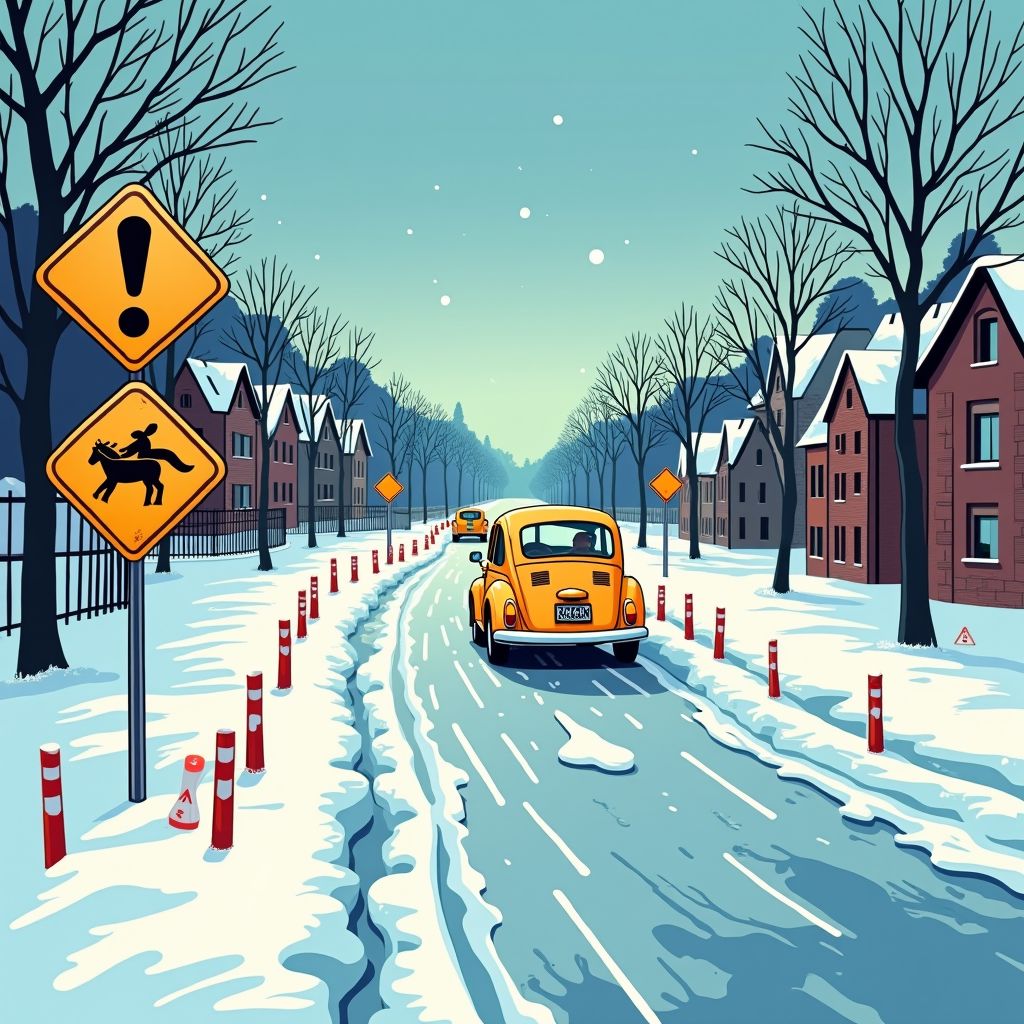 Het KNMI waarschuwt voor gevaarlijke gladheid die vannacht zes oostelijke provincies treft