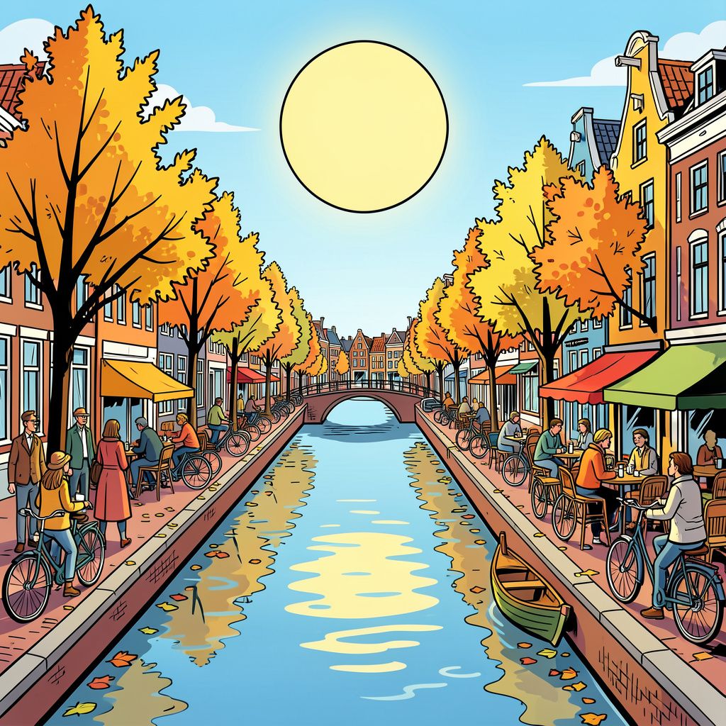 Nederland geniet vandaag van een uitzonderlijk warme herfstdag met 21 graden.