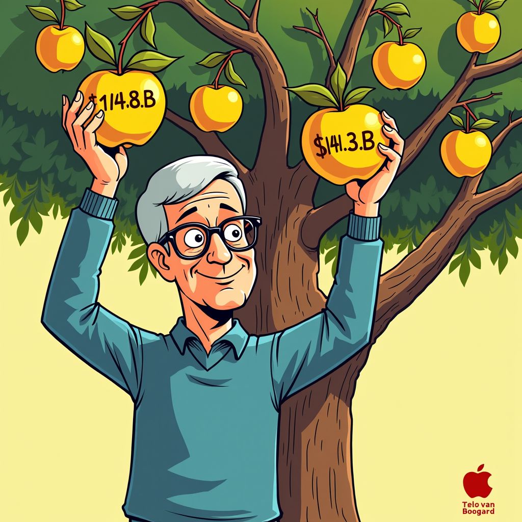 Apple plukt gouden appeltjes met 143,8 miljard dollar omzet