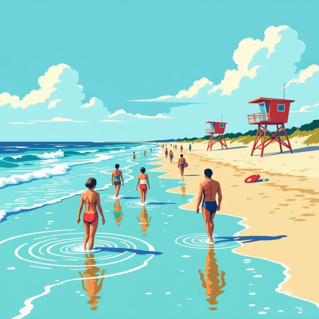 Een spiegelgladde zee lokt zwemmers deze week in een levensgevaarlijke val.