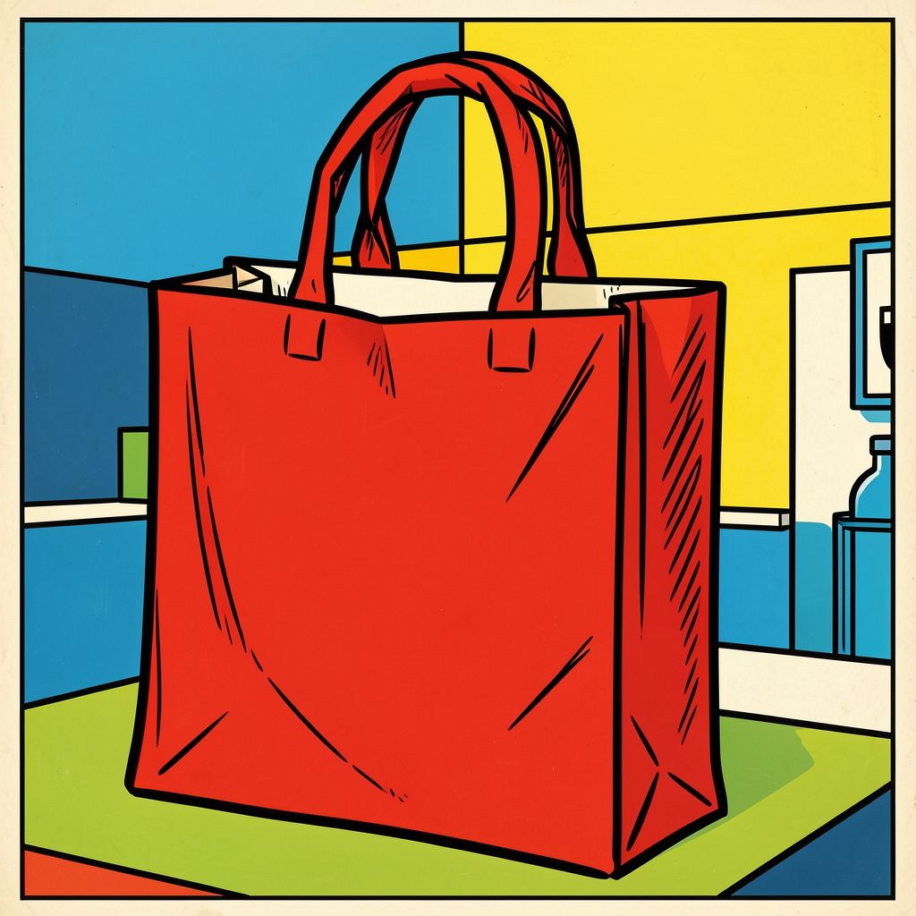 Een 1 april-grap brengt de rode Dirk-tas in het Stedelijk Museum