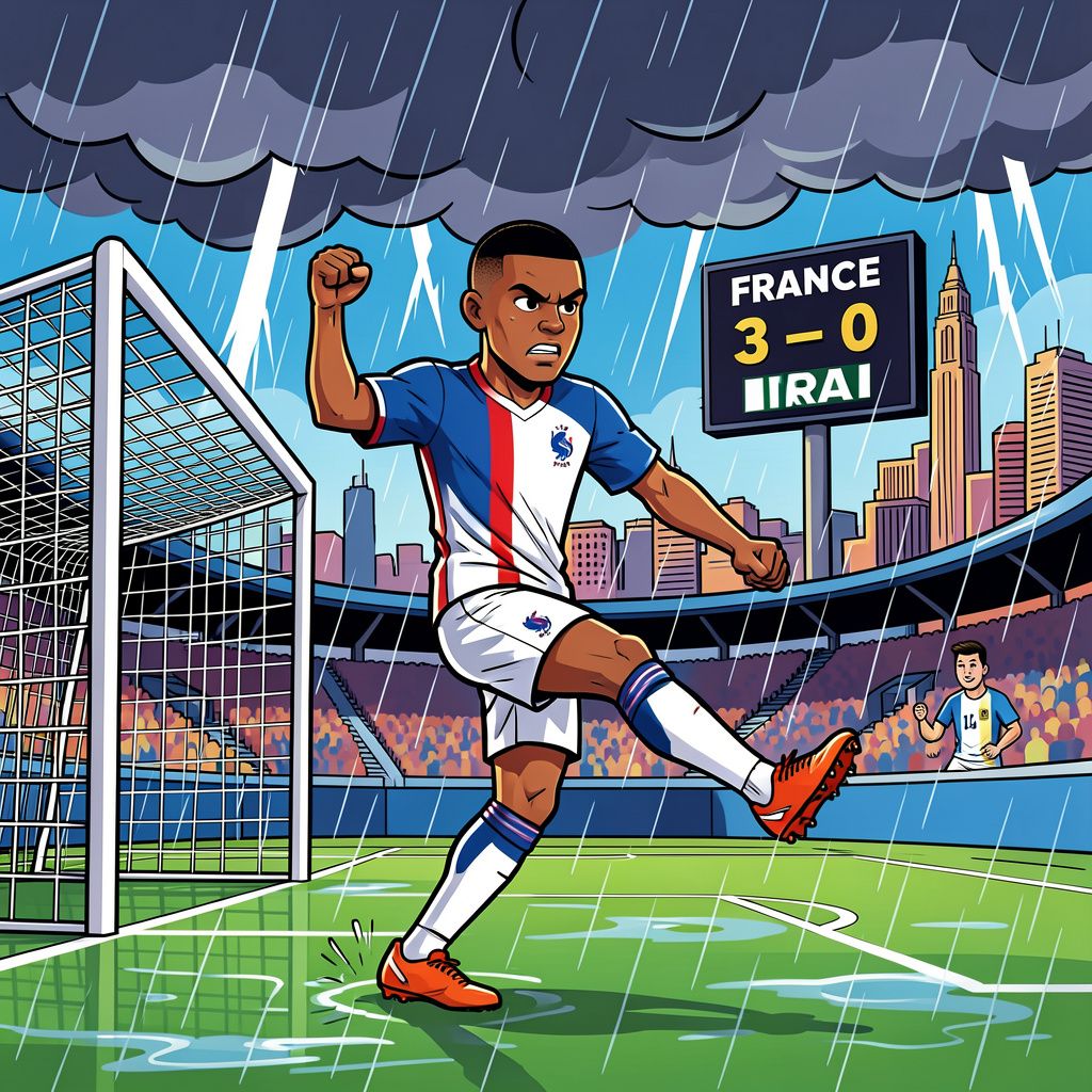 mbappé schiet frankrijk naar wk-zege en breekt ondertussen stiekem een legendarisch record
