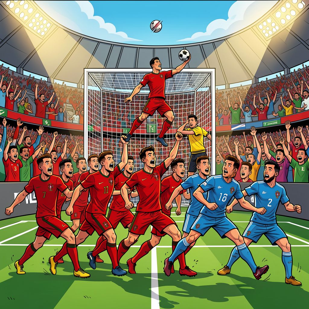 hoe portugal een wereldgoal wegwuifde en oezbekistan met 4-0 platwalste