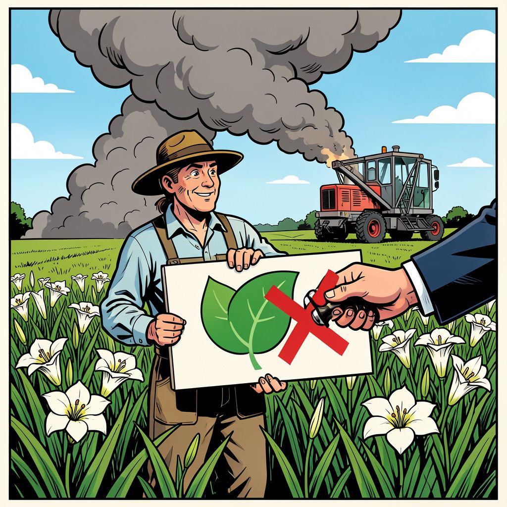 Drentse lelietelers mogen hun bloemen niet langer de duurzaamste van Nederland noemen.