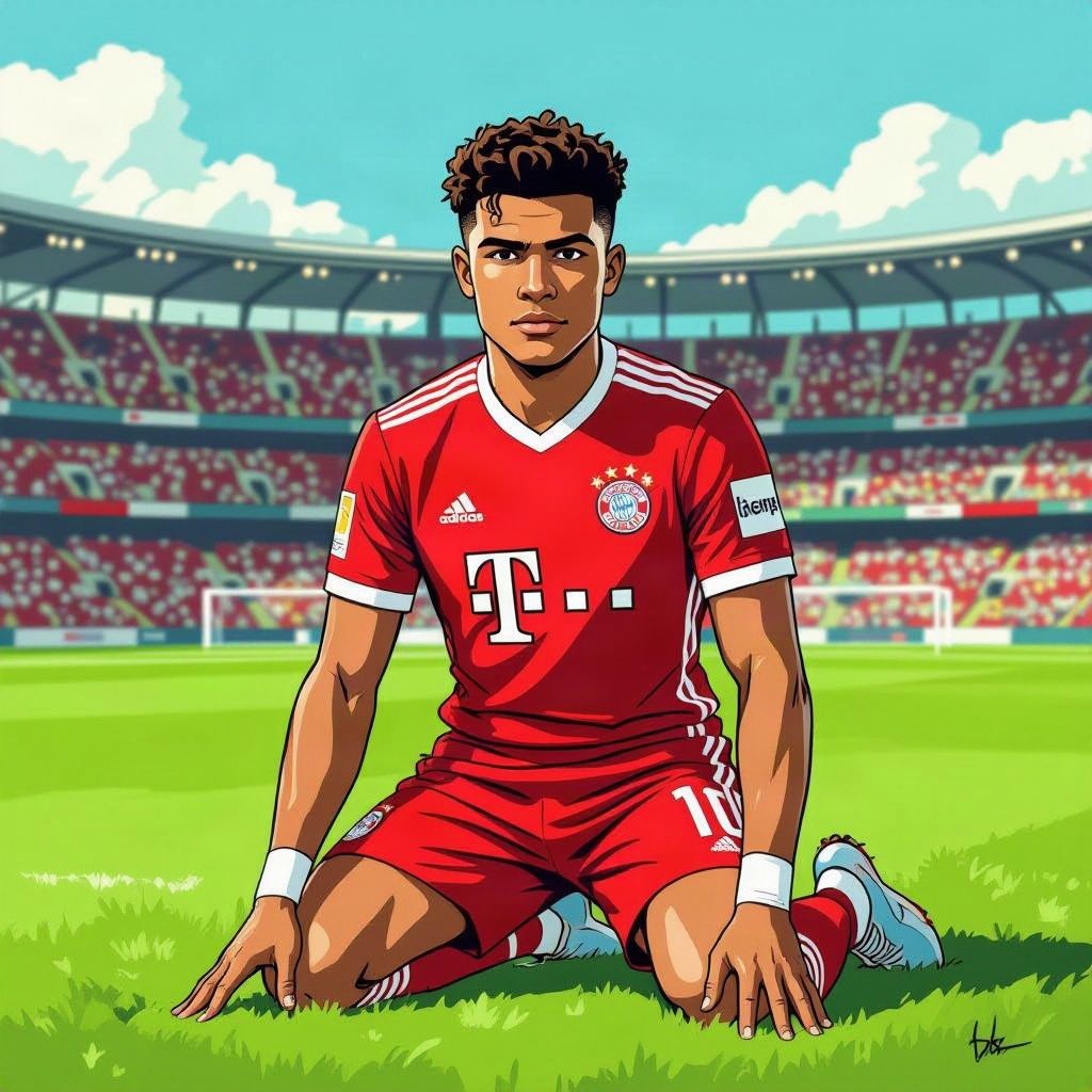 Bayern-ster Jamal Musiala zakt opnieuw in elkaar op het veld en onthult opmerkelijke neurologische diagnose.