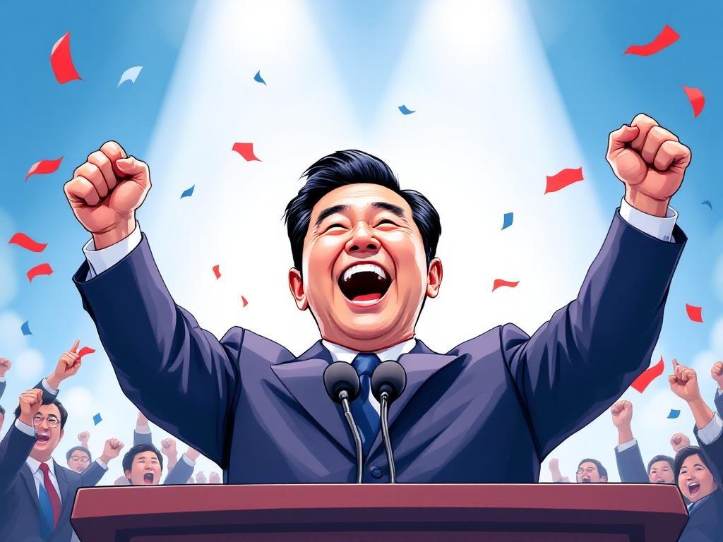 Zuid-Korea's progressieve leider Lee Jae-myung verslaat conservatieve tegenstander in spectaculaire verkiezingsstrijd