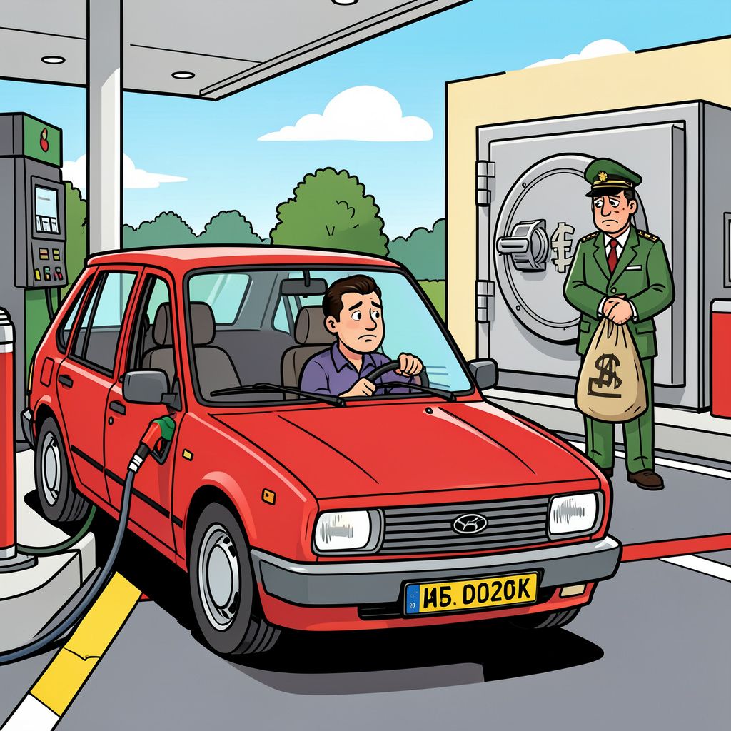Hoge brandstofprijzen jagen de Nederlandse automobilist massaal over de grens.