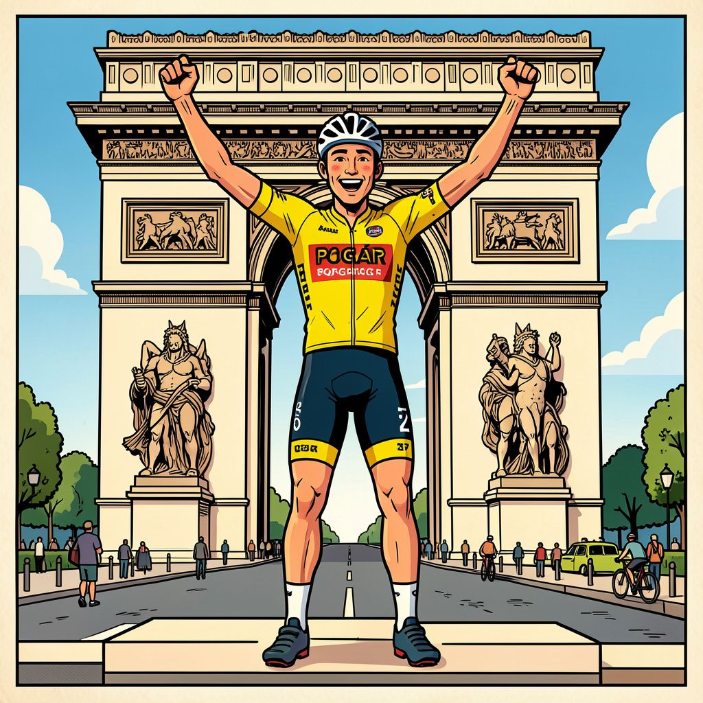 De pas 27-jarige Tadej Pogačar verpulvert alle records en wint voor de vijfde keer de Tour de France.