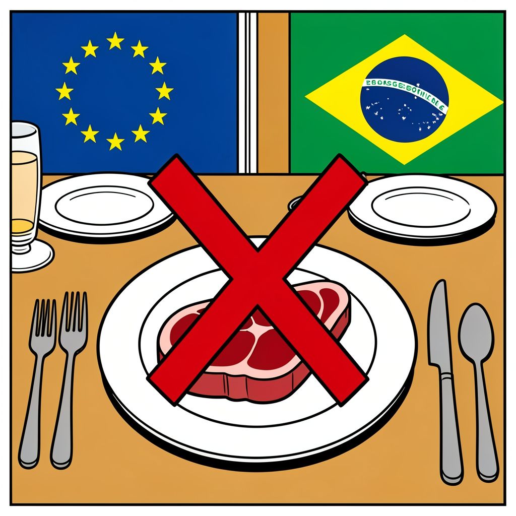 Vanaf donderdag komt er geen Braziliaans biefstukje meer op uw Europese bord.