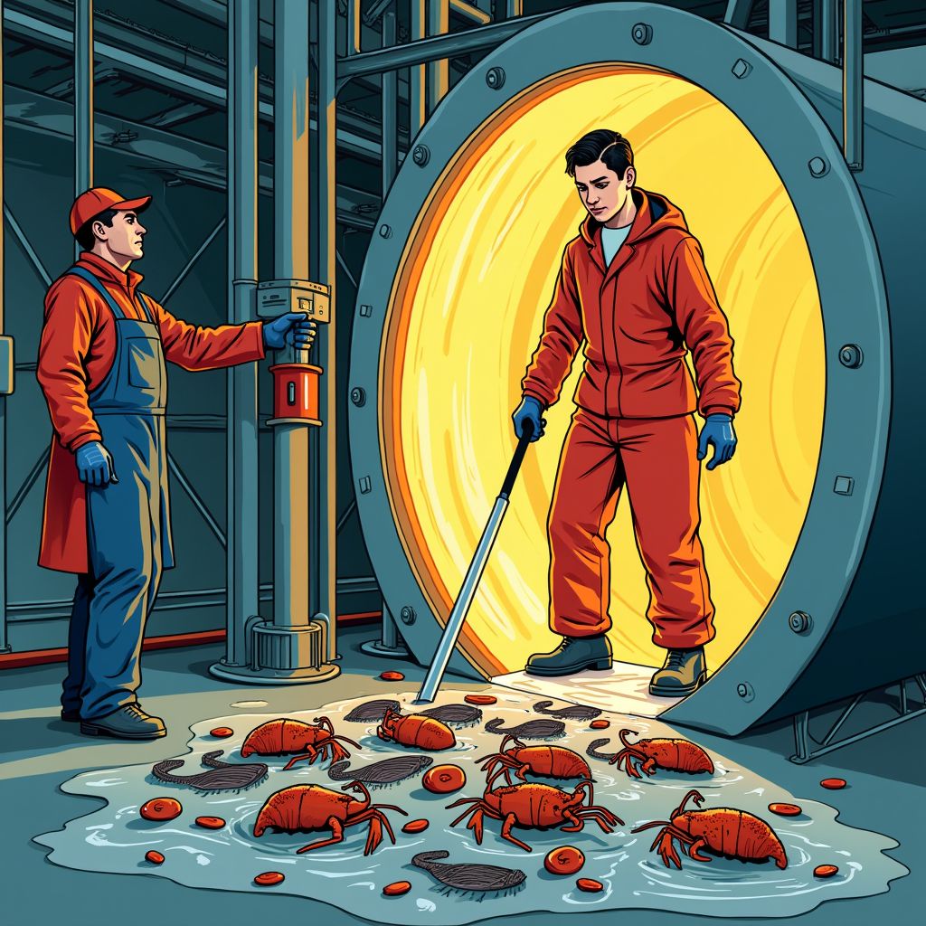 Poolse vrouw sterft in kreeftmachine door falende veiligheid op Urker visbedrijf