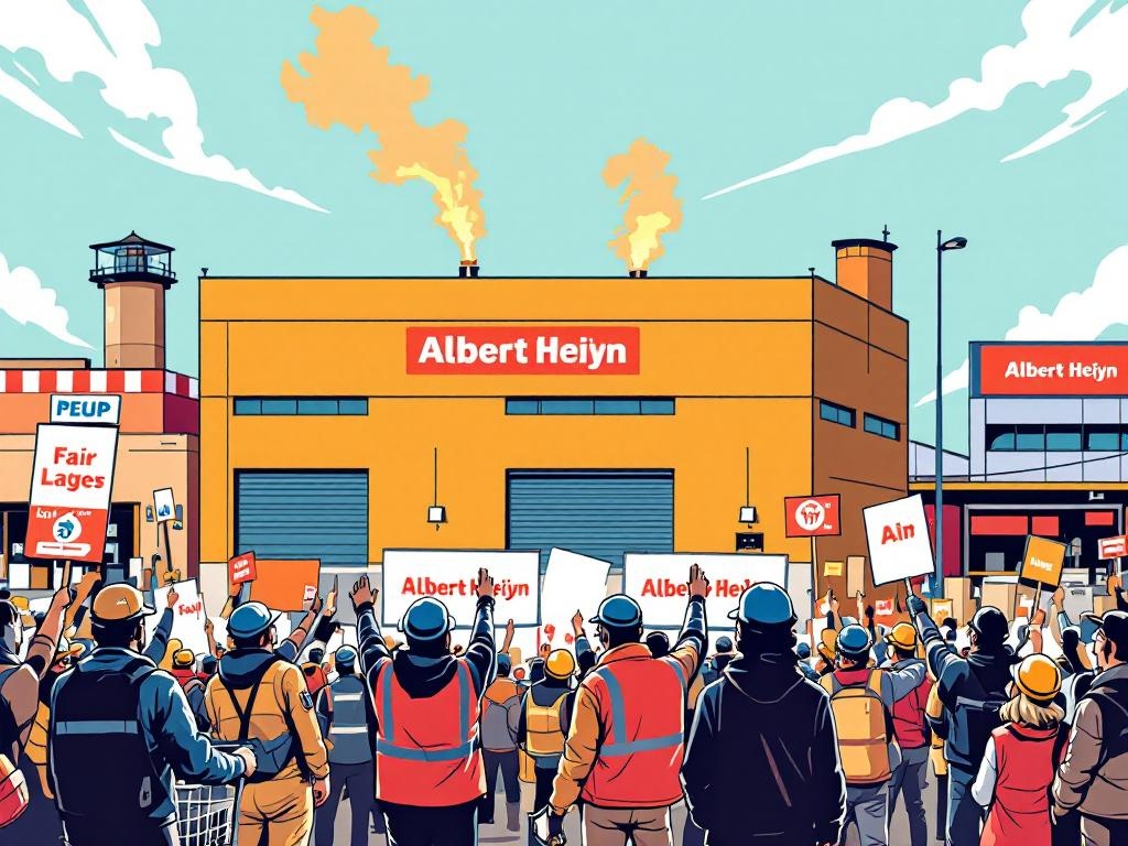 Uitzendkrachten Albert Heijn bereiden landelijke staking voor: Strijd om eerlijke arbeidsvoorwaarden