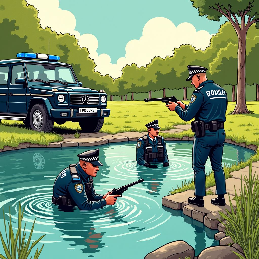 Duikers zoeken moordwapen op bodem vijver na dodelijke schietpartij Oss