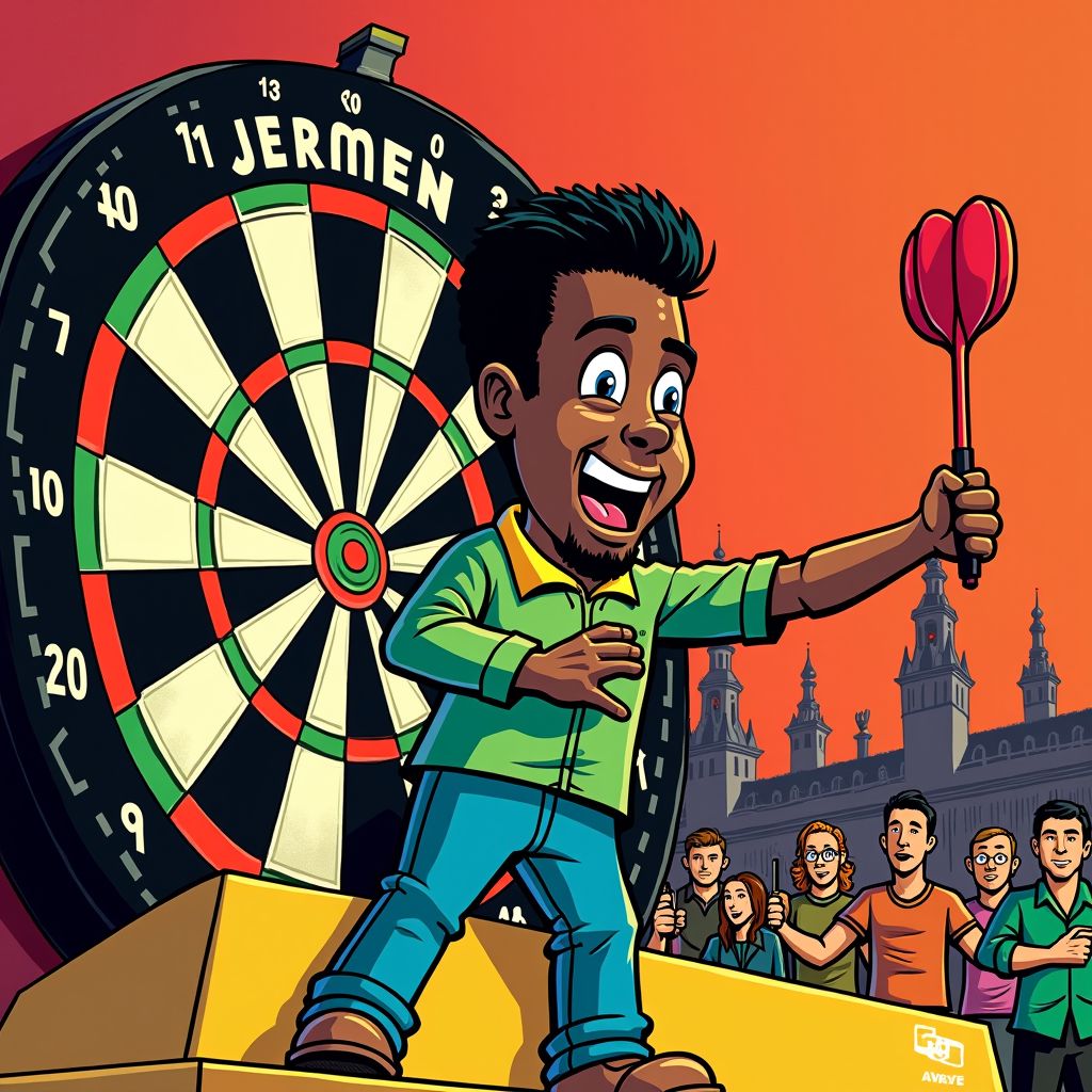 Jermaine Wattimena overleeft zenuwslopende thriller tegen Scott Williams op WK darten