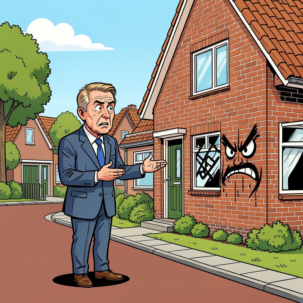 Premier Rob Jetten bezoekt bekladde huizen in Engelen na felle strijd over asielopvang.