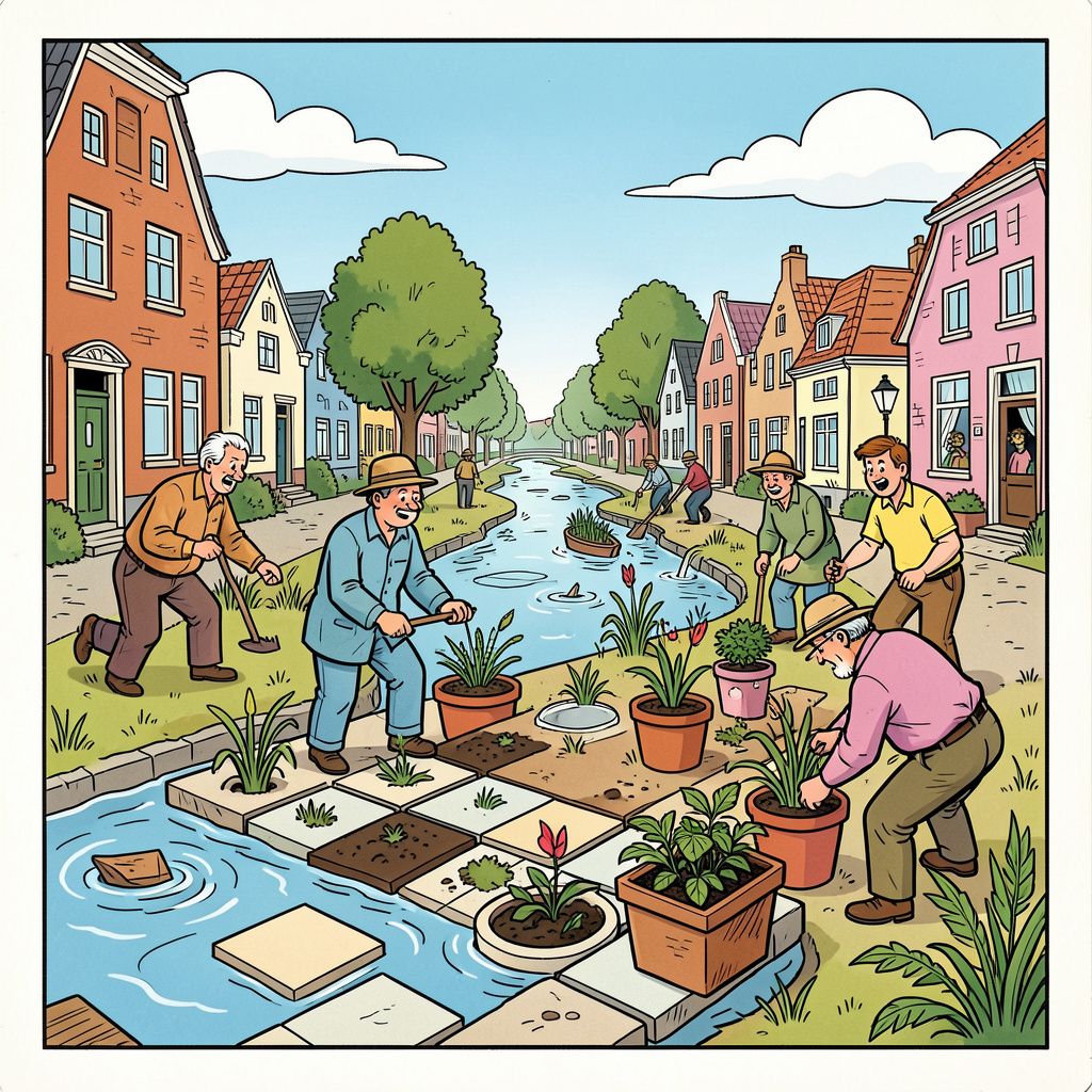 Bergen op Zoom ruilt vrijdag tegels voor gratis plantjes tegen wateroverlast
