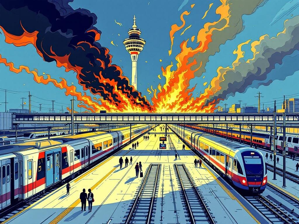 Stroomstoring lamgelegd: Geen trein naar Schiphol Airport