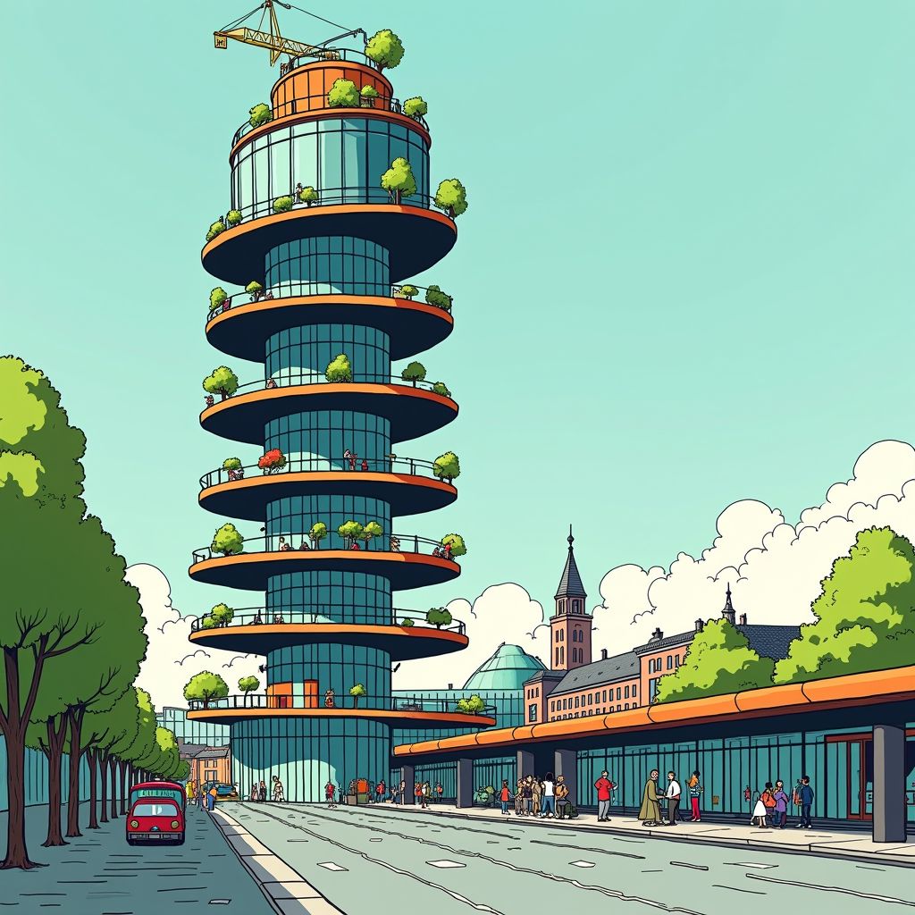 Rotterdam krijgt er in september een 140 meter hoge woontoren bij naast het centraal station