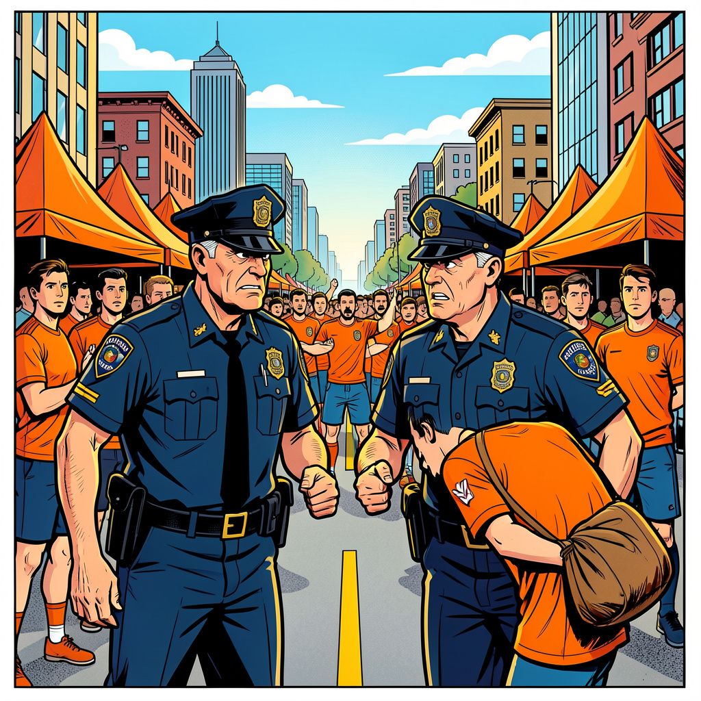 amerikaanse politie pakt oranje-fans aan: dit is waarom je je tas niet meer mag verstoppen
