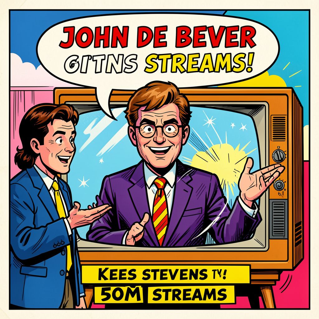 John de Bever krijgt live op televisie diamanten plaat voor 50 miljoen streams