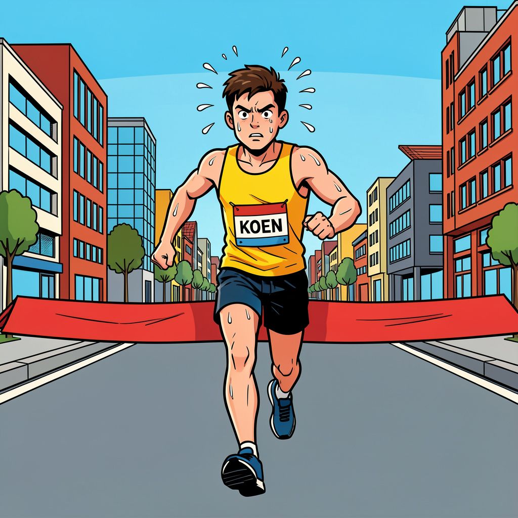 Twee jaar na een verlamming loopt Koen uit Over Mijn Lijk de marathon van Eindhoven uit.