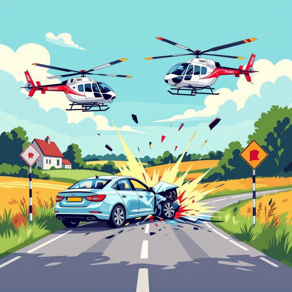 Twee traumahelikopters landen na botsing waarbij jonge kinderen gewond raken